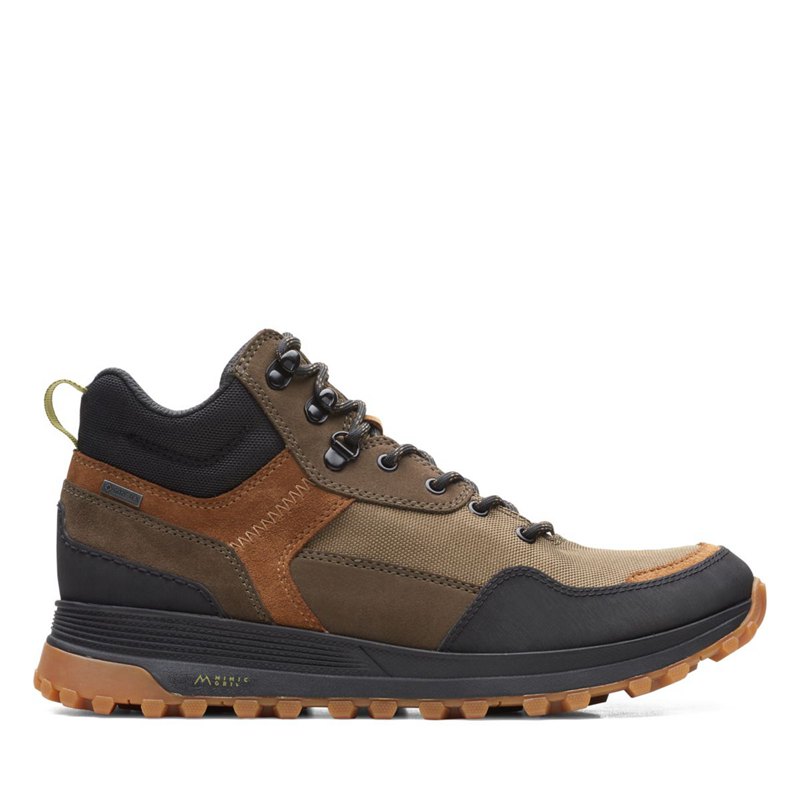 Clarks ATL Trek Hi GORE-TEX Stiefeletten DunkelOlivgrün | 88245879