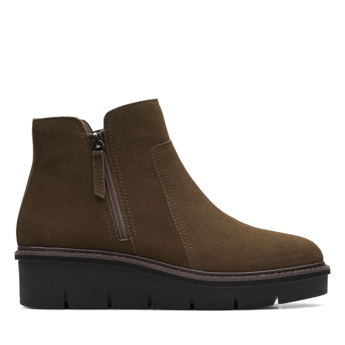 Clarks Airabell Rits Stiefeletten DunkelOlivgrün | 87709023