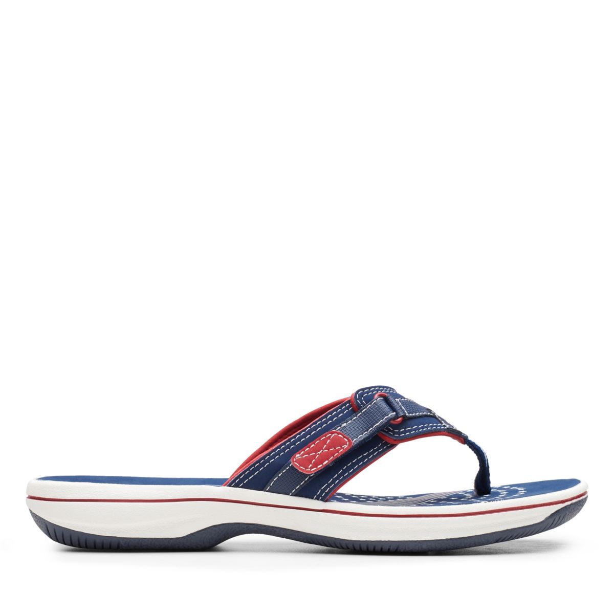 Clarks BREEZE SEA Flip Flops Navy | 97371600