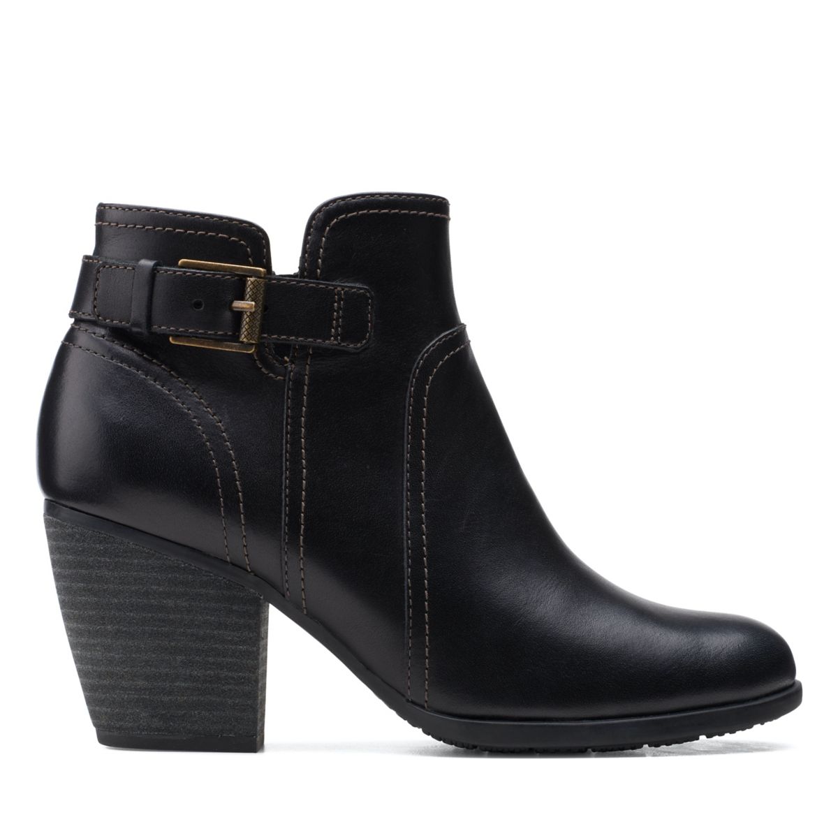 Clarks Bergen Vibe High Heel Stiefel Schwarz | 94618434