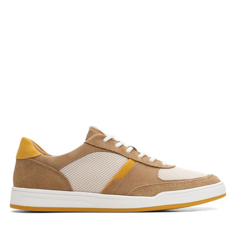 Clarks Bizby Spitze Sneakers Braun | 54389188