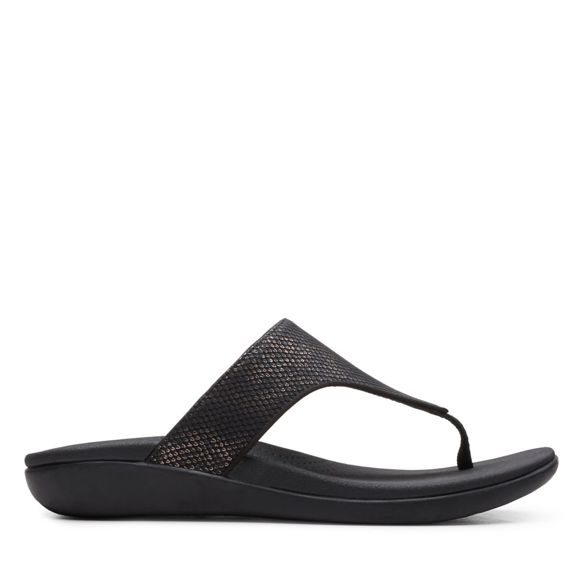 Clarks Brio Vibe Flip Flops Schwarz | 60492214