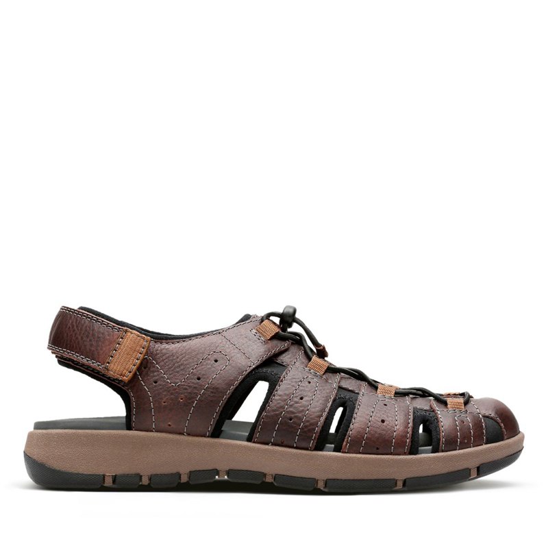 Clarks Brixby Cove Sandalen DunkelBraun | 64353845
