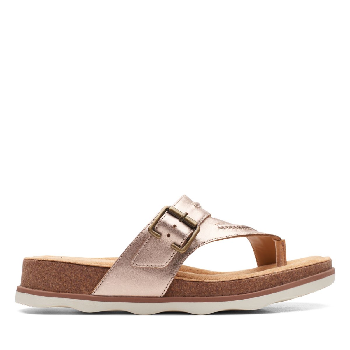 Clarks Brynn Madi Flip Flops Gold | 96763308