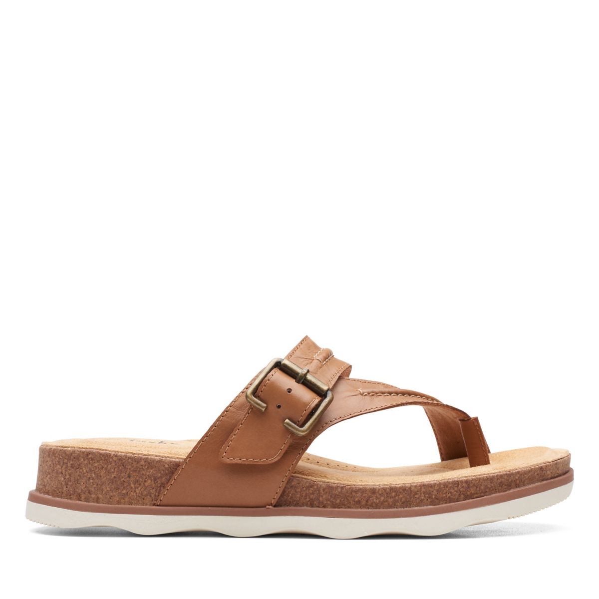 Clarks Brynn Madi Flip Flops HellBraun | 48589999