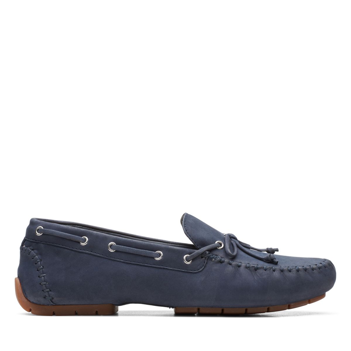 Clarks C Mocc Tie Loafers Navy | 56184255