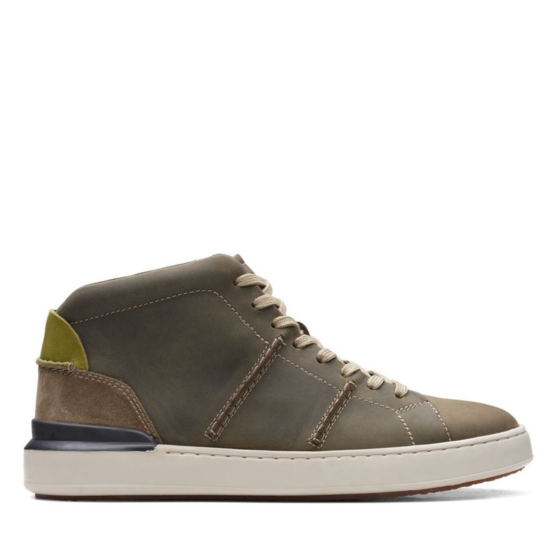 Clarks Court Lite Hi Stiefeletten DunkelOlivgrün | 38995673