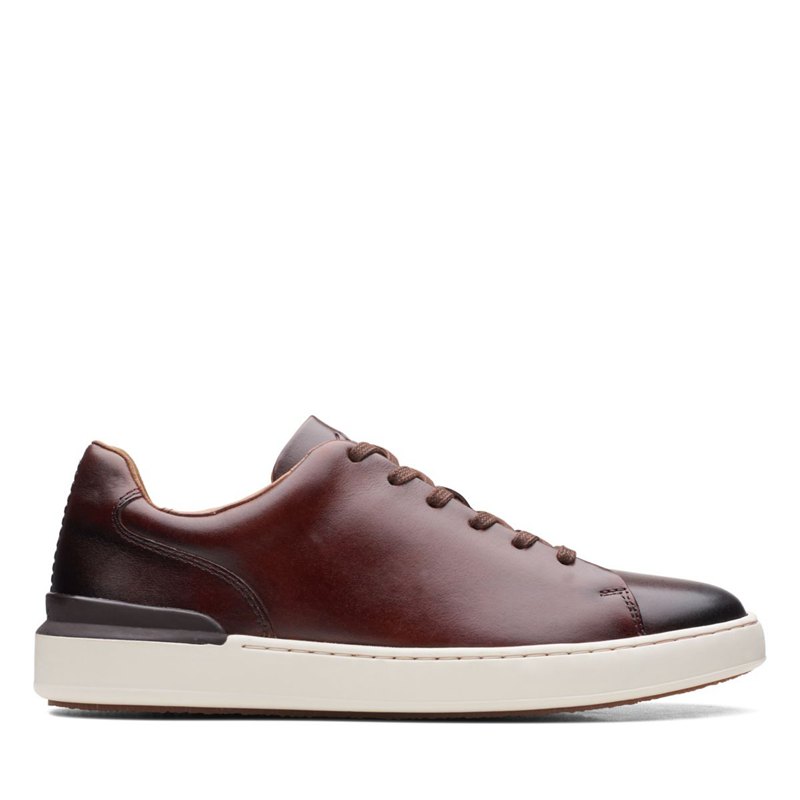 Clarks Court Lite Spitze Sneakers DunkelBraun | 78806429