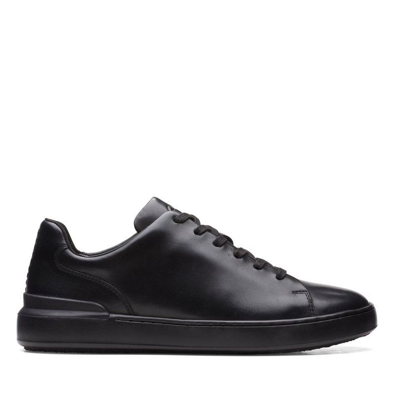 Clarks Court Lite Spitze Sneakers Schwarz | 74523216
