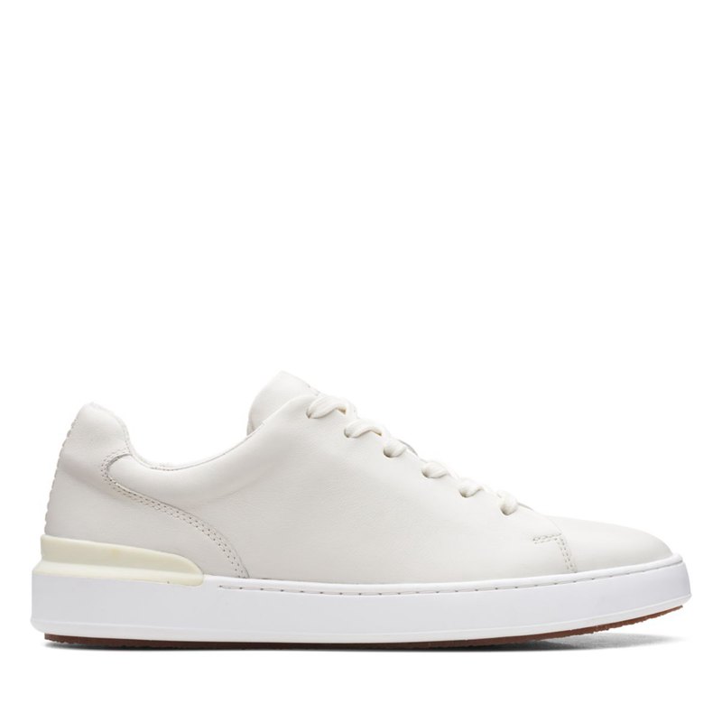 Clarks Court Lite Spitze Sneakers Weiß | 36048454