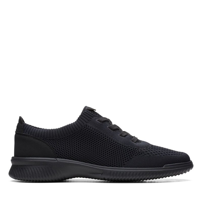 Clarks Donaway Knit Sneakers Schwarz | 88530287