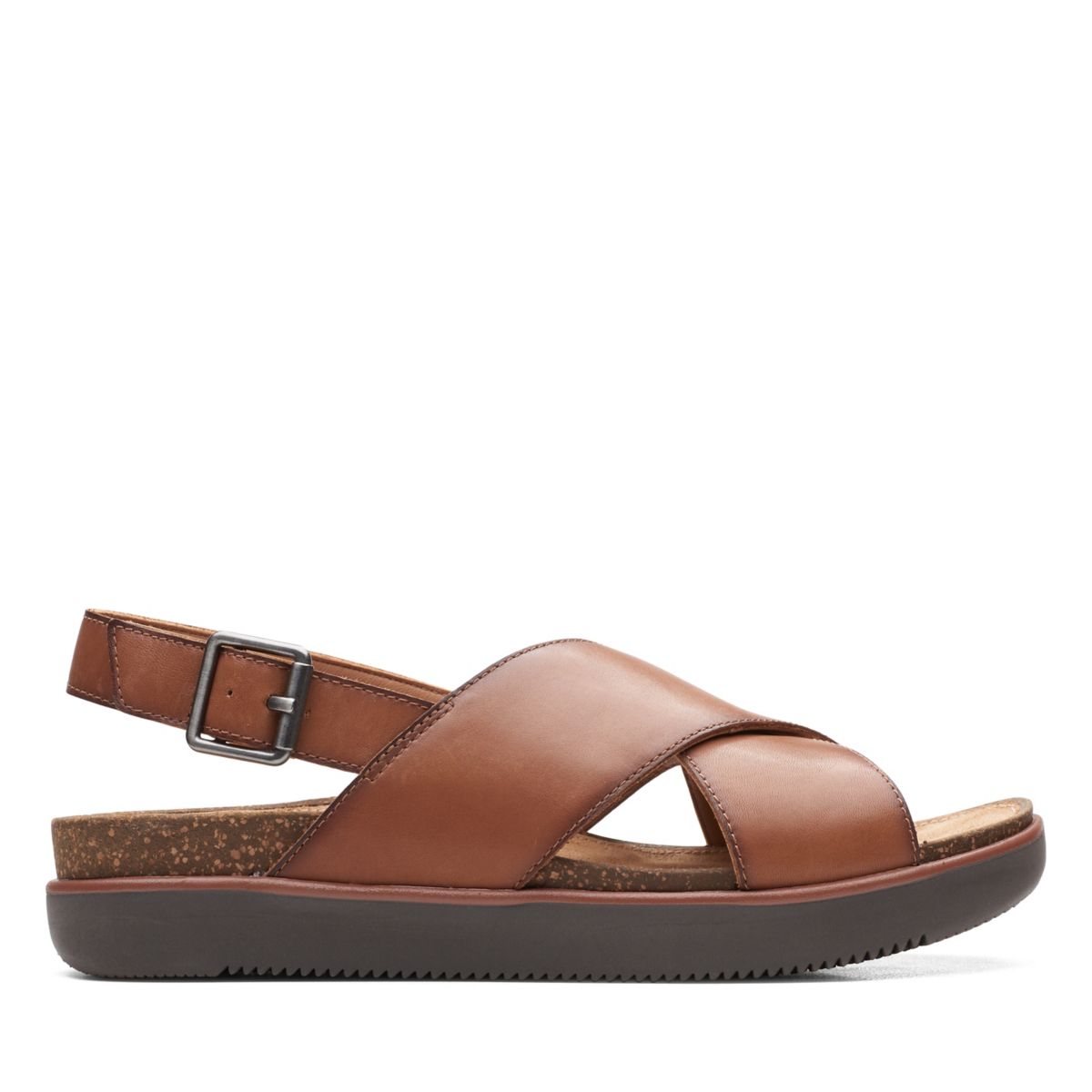 Clarks Elayne Cross Sandalen DunkelBraun | 30430245