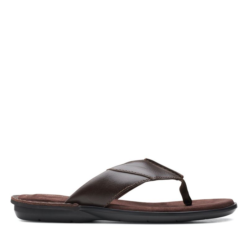 Clarks Ellison Easy Flip Flops DunkelBraun | 18808294
