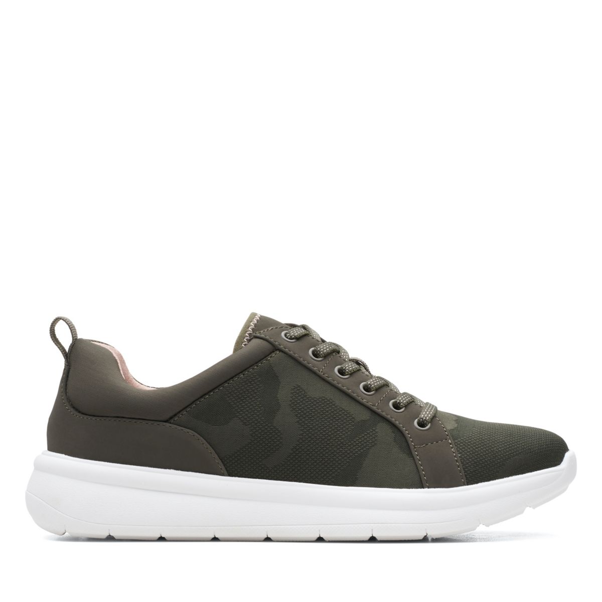 Clarks Ezera Spitze Sneakers DunkelOlivgrün | 73222559