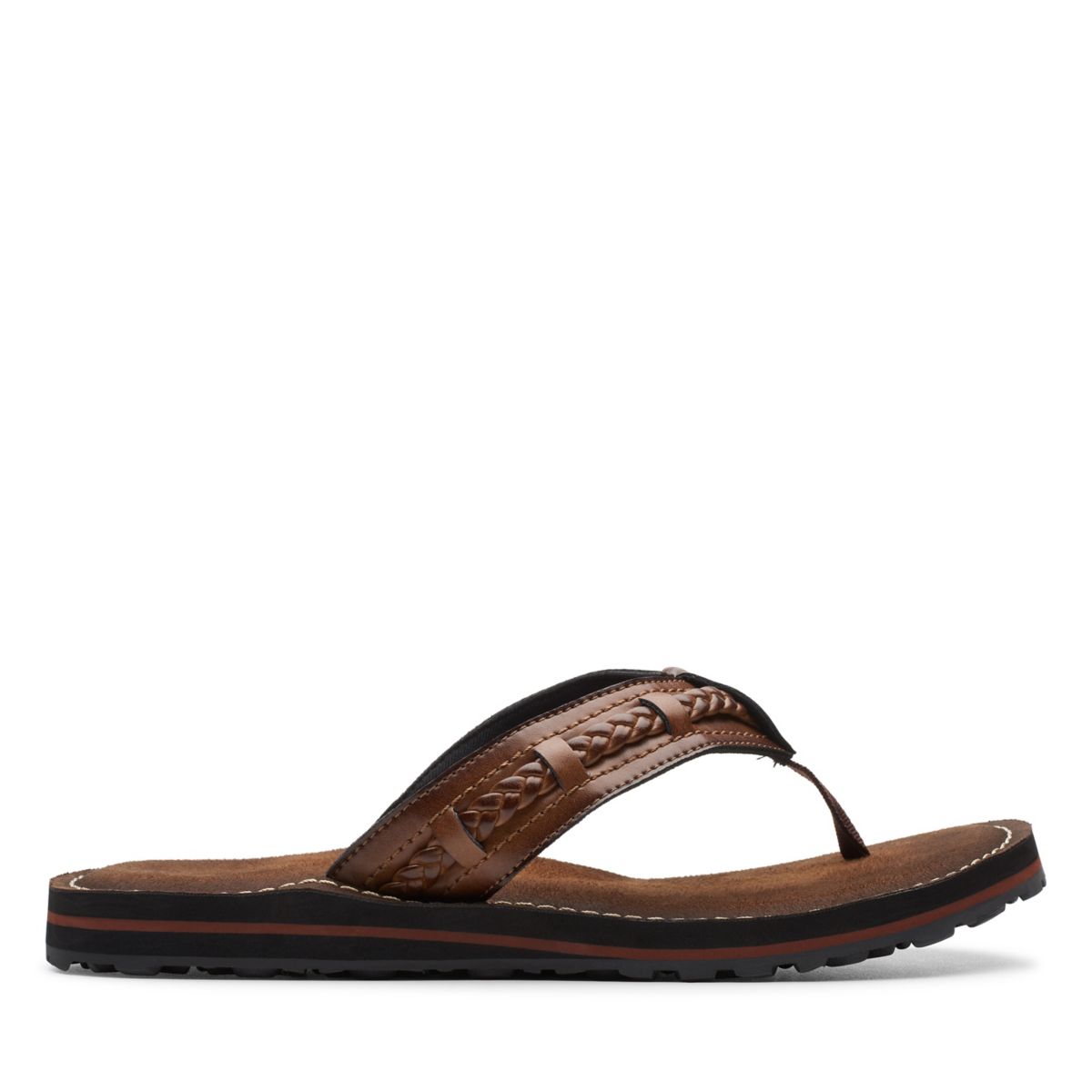 Clarks Fenner Nerice Flip Flops DunkelBraun | 84157454
