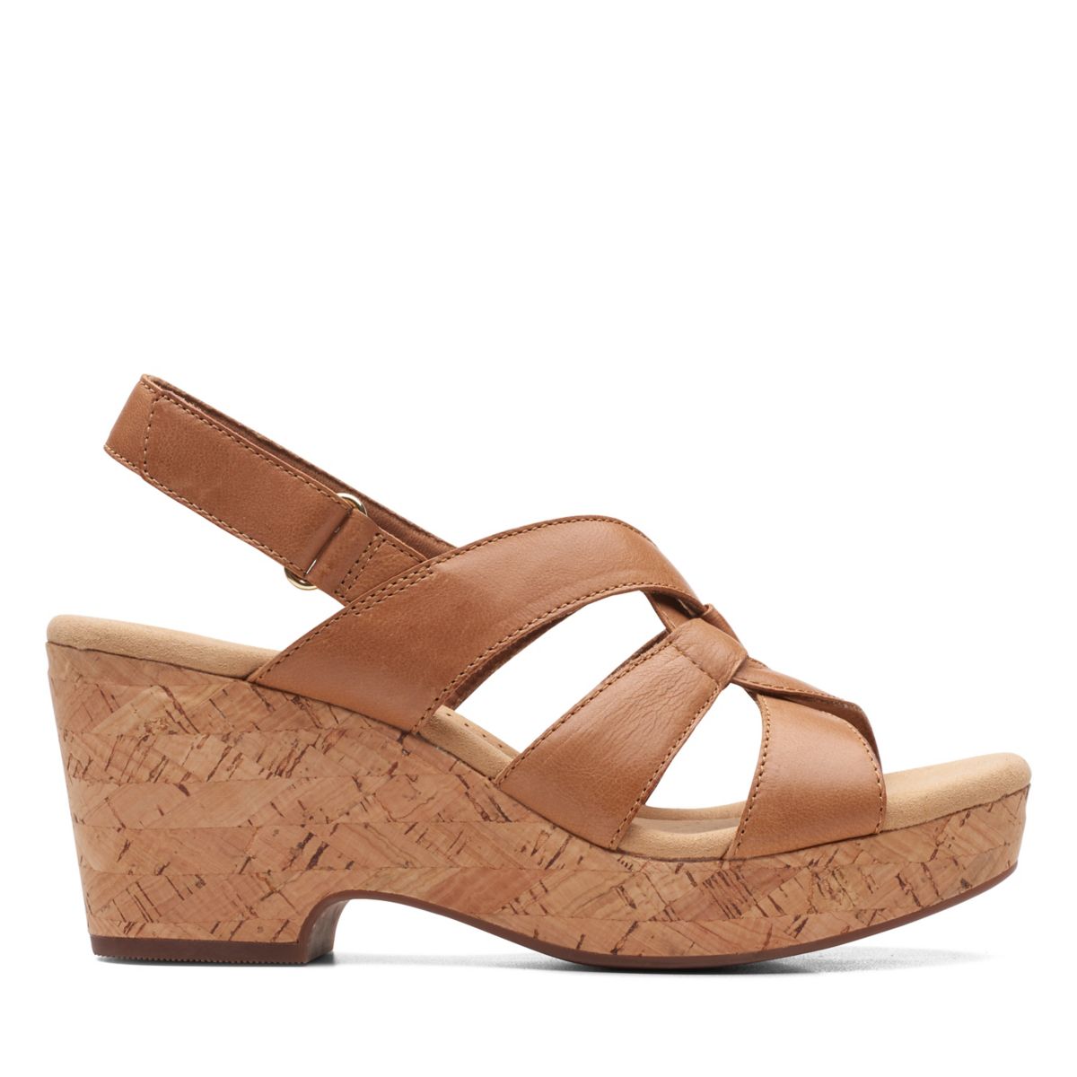 Clarks Giselle Beach Keilabsatz Sandalen Braun | 95328261