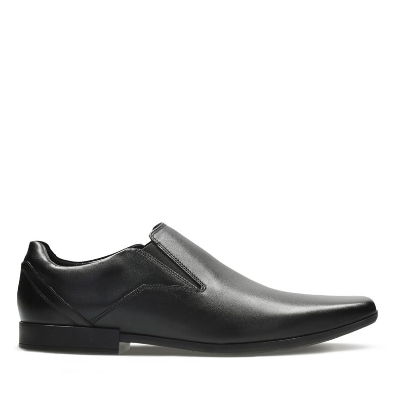 Clarks Glement Slip Slip On Schwarz | 76547083