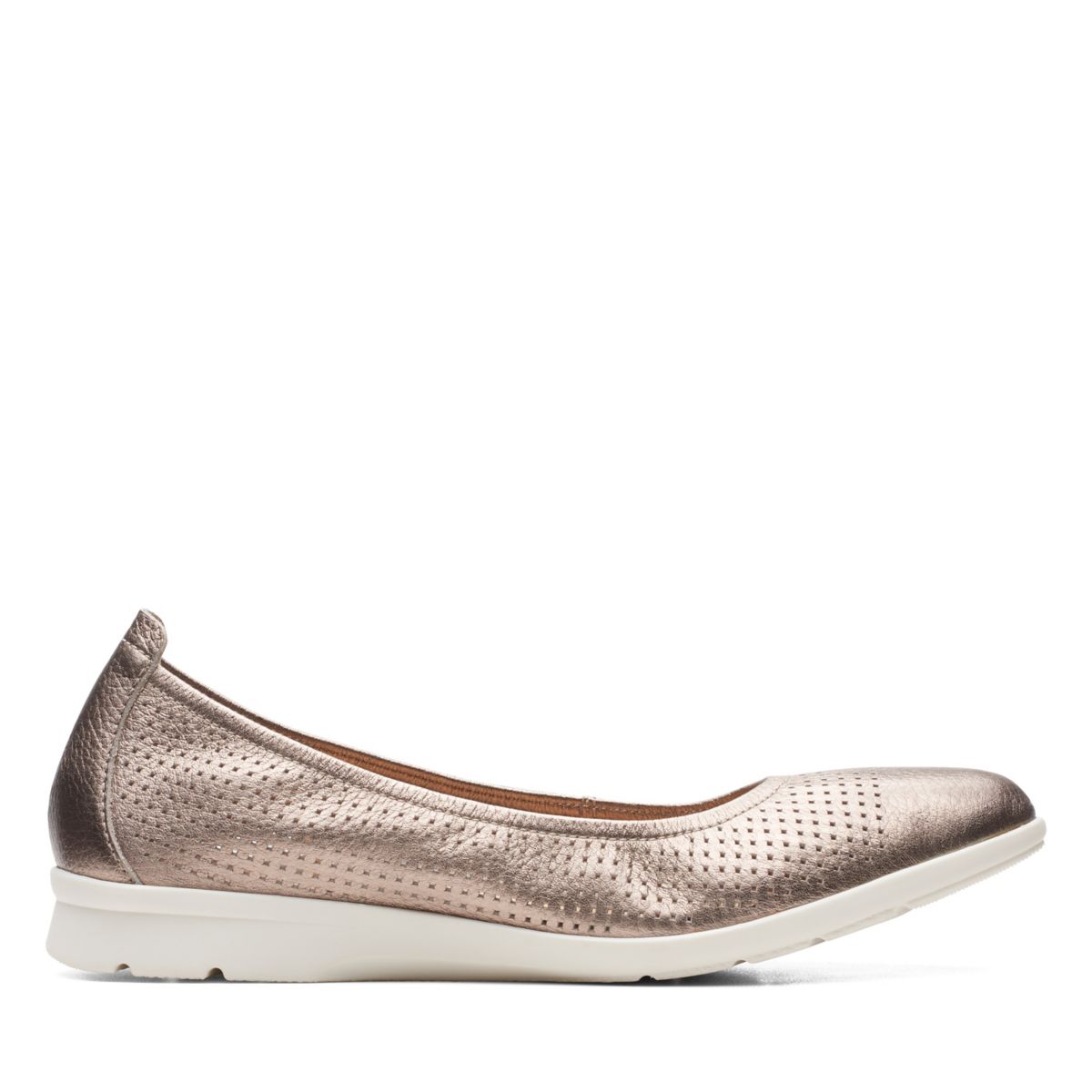 Clarks Jenette Ease Ballerinas Gold | 82302357