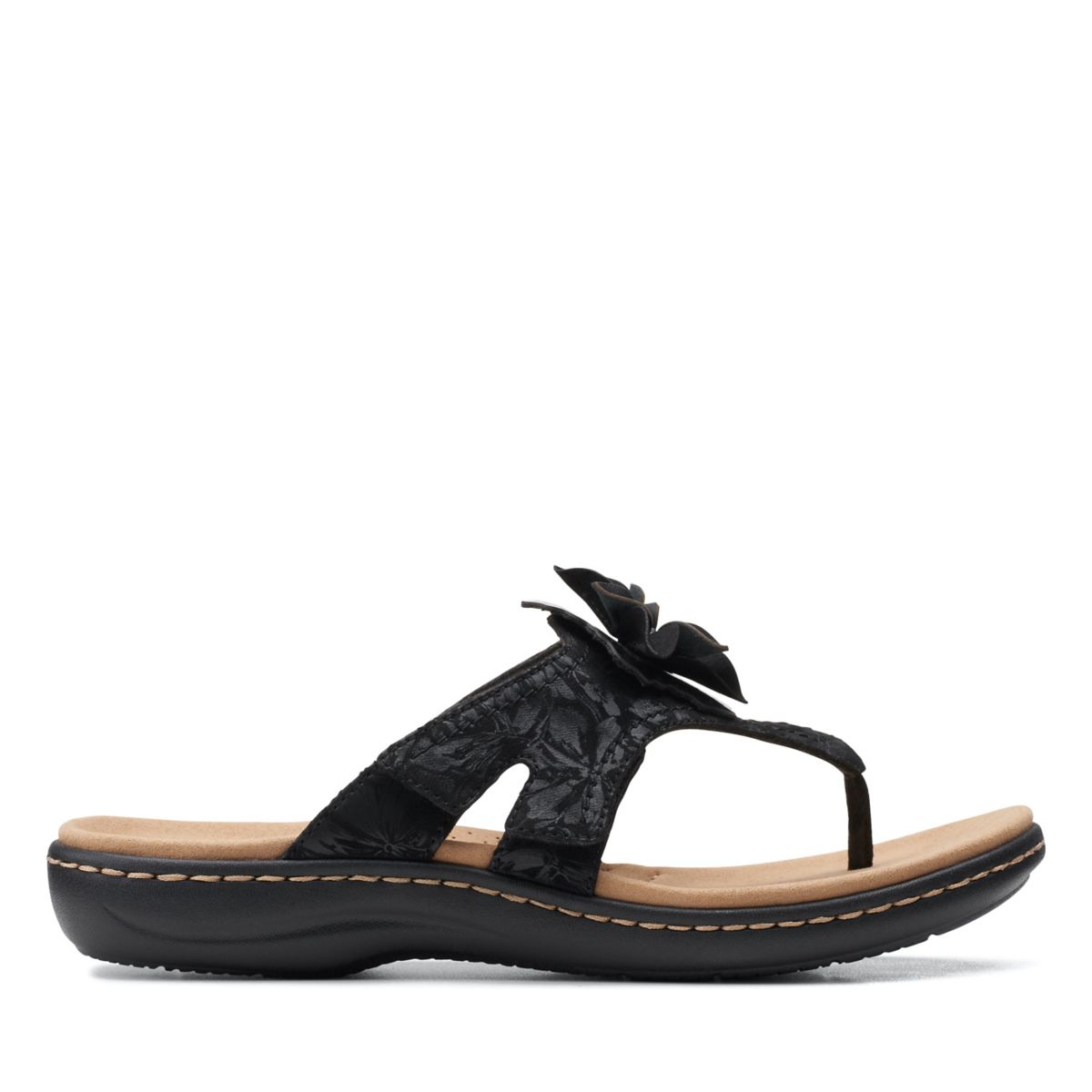 Clarks Laurieann Gema Flip Flops Schwarz | 71697830