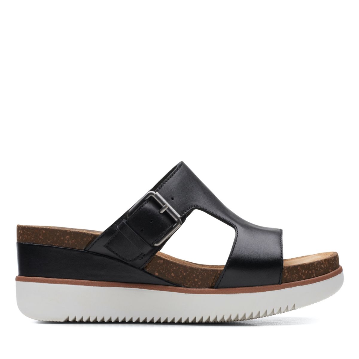 Clarks Lizby Ease Keilabsatz Sandalen Schwarz | 63667344