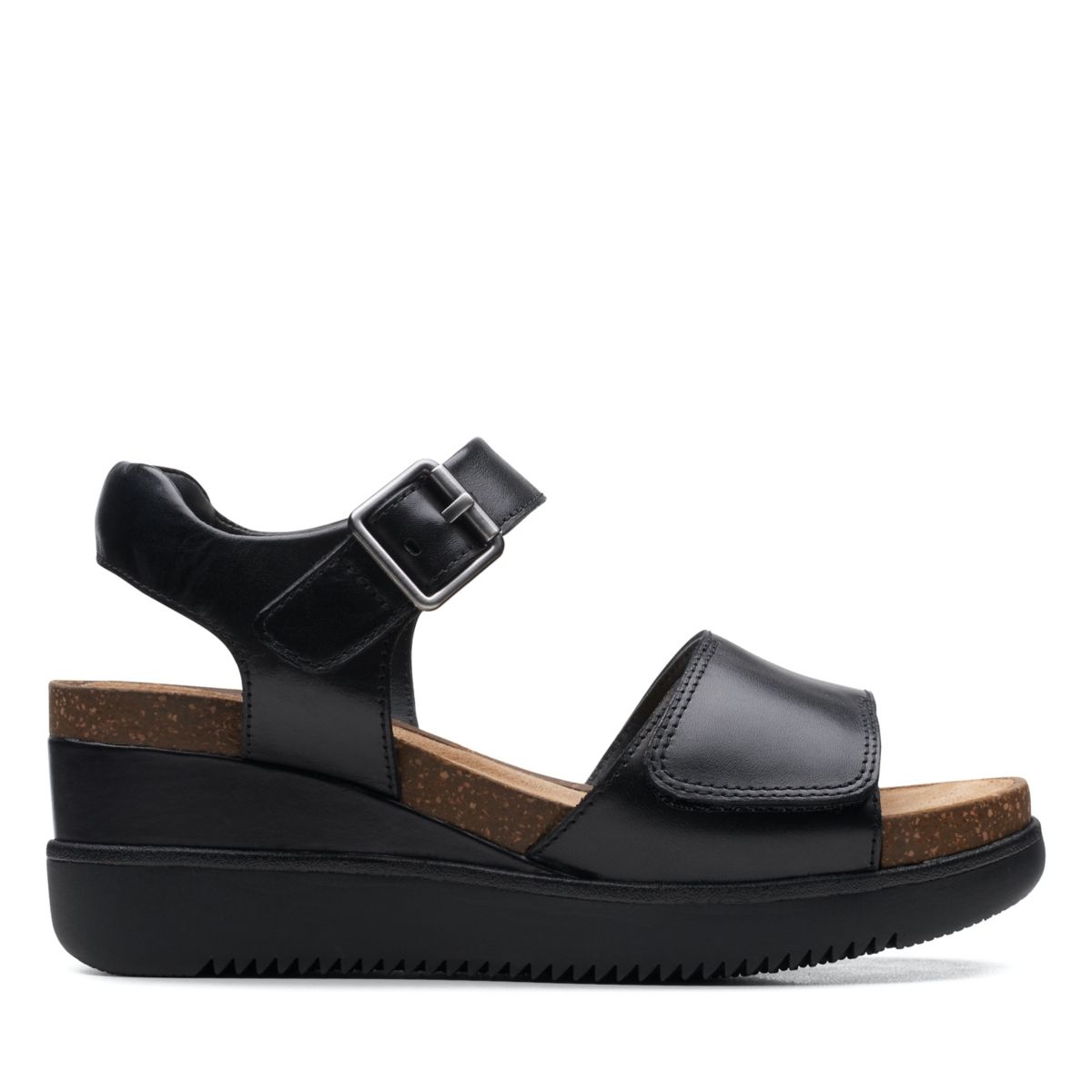 Clarks Lizby Riemen Keilabsatz Sandalen Schwarz | 66537152