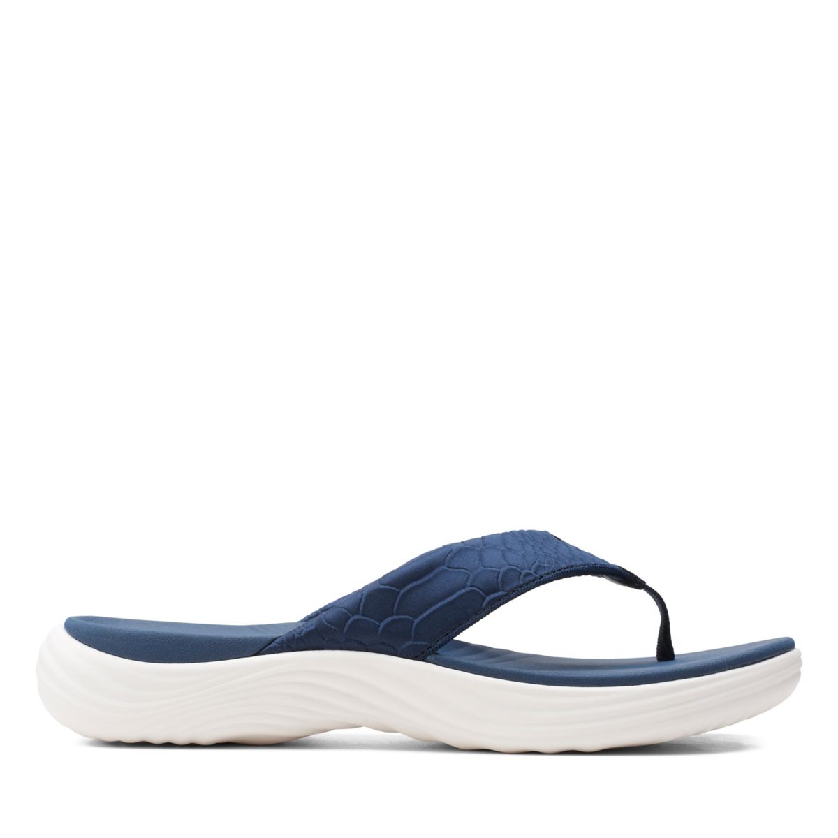 Clarks Lola Point Flip Flops Navy | 95438440