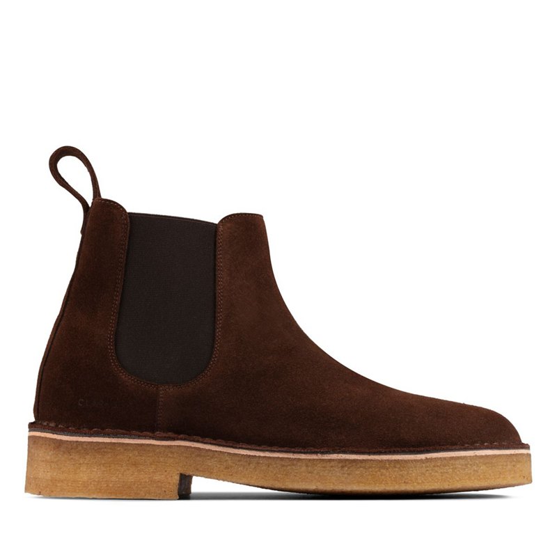 Clarks Original Chelsea Stiefel Schokolade | 73489650