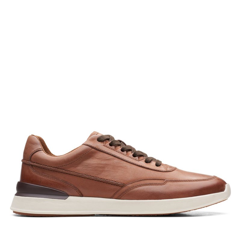 Clarks Race Lite Spitze Sneakers Braun | 45159002