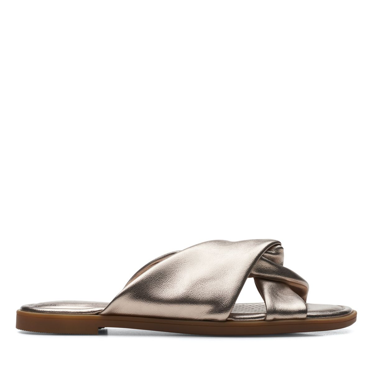 Clarks Reyna Twist Mules Gold | 6237286