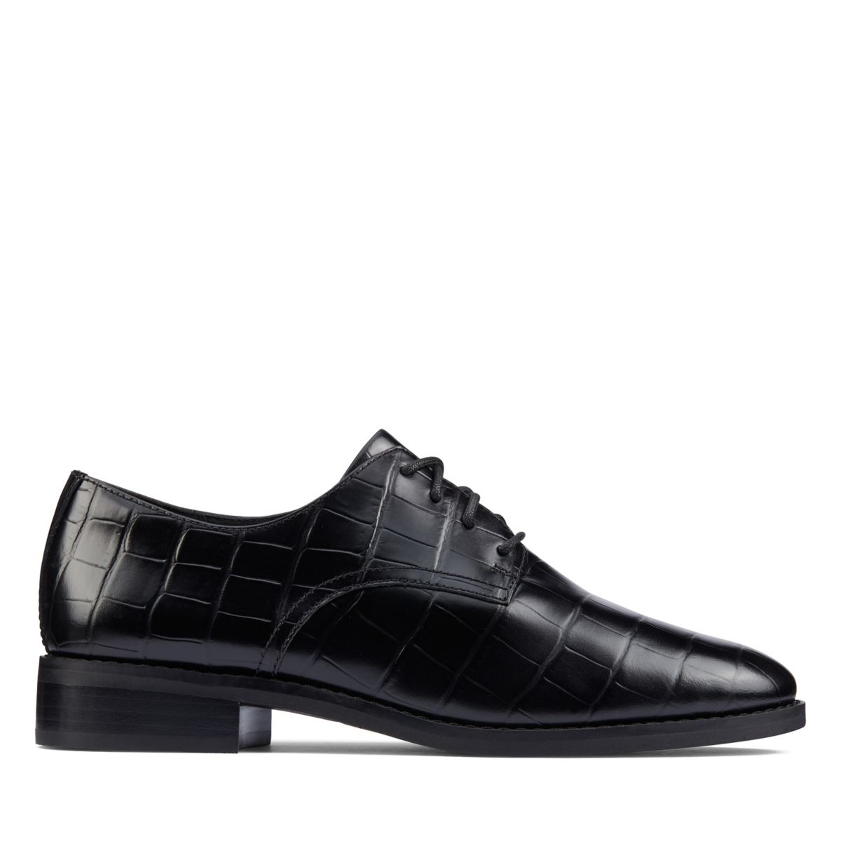 Clarks Ria Derby Oxford Schuhe Schwarz | 71123770