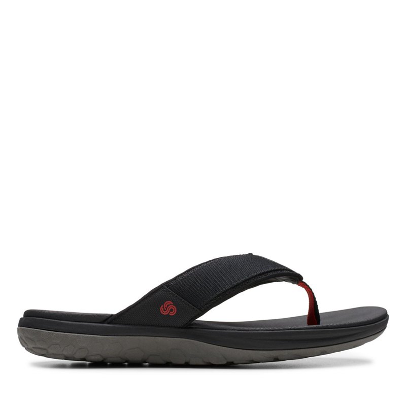 Clarks Step Beat Dune Flip Flops Schwarz | 16644566