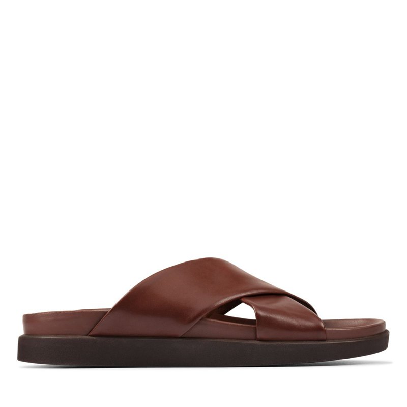Clarks Sunder Cross Mules Braun | 34843182