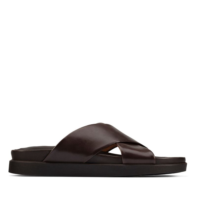 Clarks Sunder Cross Mules DunkelBraun | 17158567