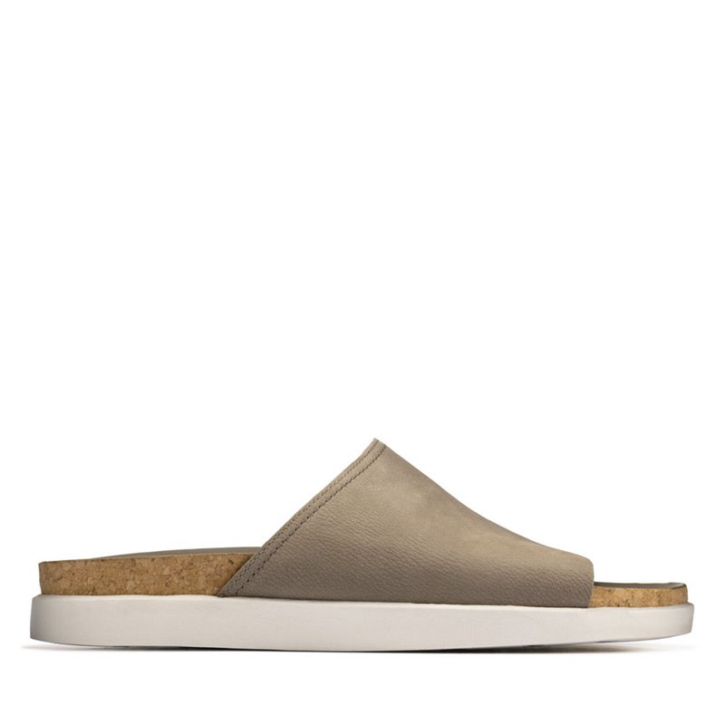 Clarks Sunder Mules Olivgrün | 13739044