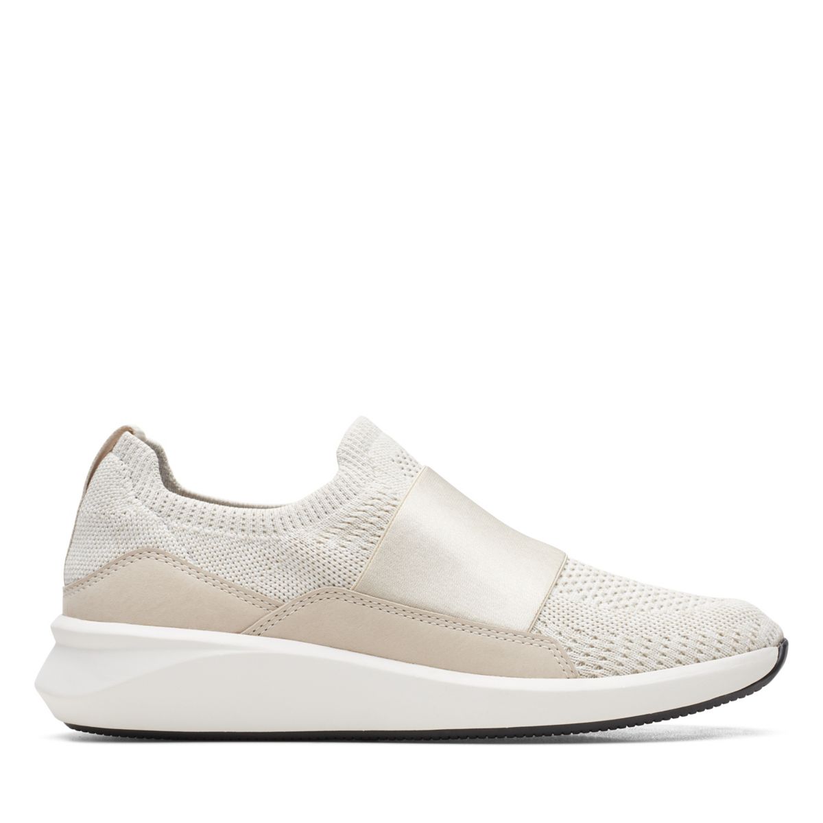Clarks Un Rio Knit Slip On Weiß | 55060836
