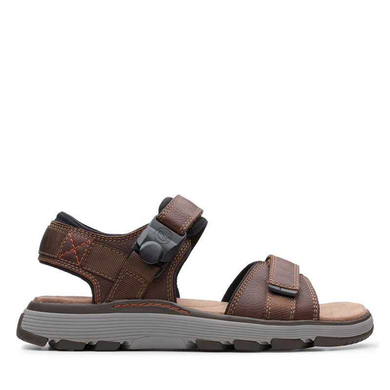 Clarks Un Trek Part Sandalen DunkelBraun | 16537131