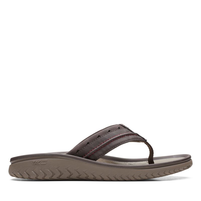 Clarks Wesley Post Flip Flops Braun | 19396725